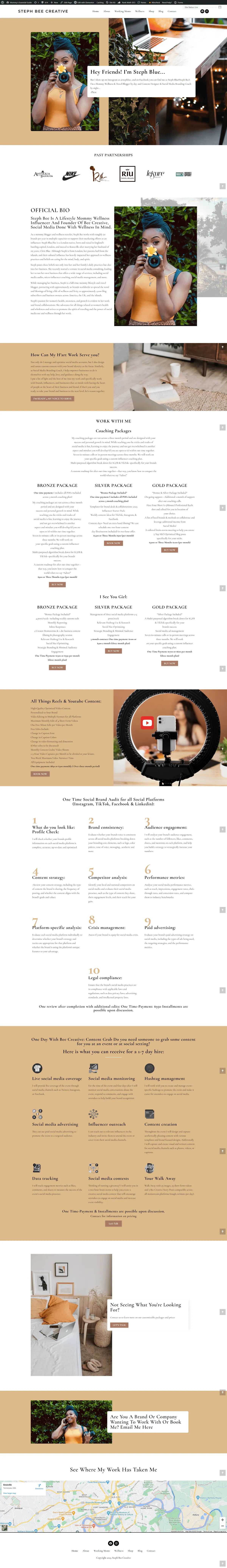 Stephbee website, Life Coach, designed and developed by Tohidul Islam Pappu